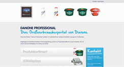 Desktop Screenshot of danoneprofessional.de