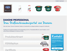 Tablet Screenshot of danoneprofessional.de