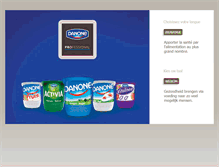 Tablet Screenshot of danoneprofessional.be